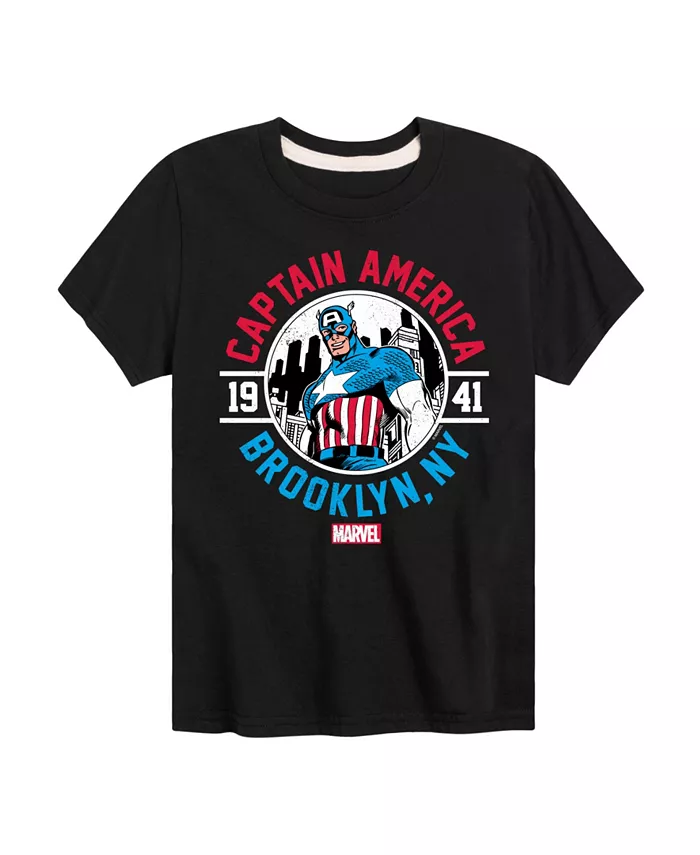 

Футболка графическая Boys Captain America Brooklyn NY, черный