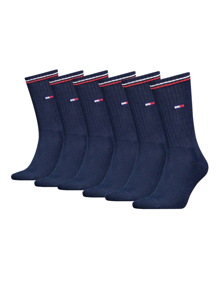 

Носки Tommy Hilfiger TH UNI TJ SOCK 6P ICONIC, цвет dark navy