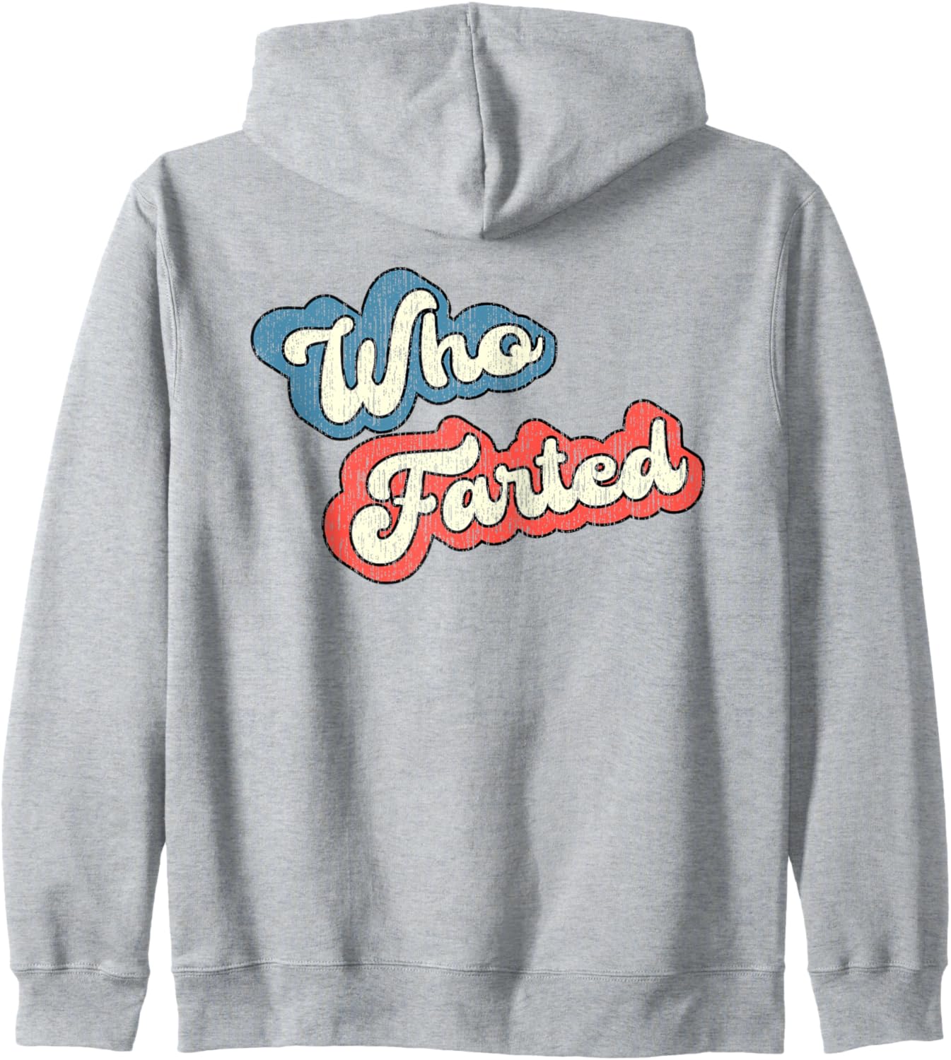 

Худи, великолепное, ретро-винтажное худи на молнии Who Farted On Parker, серый