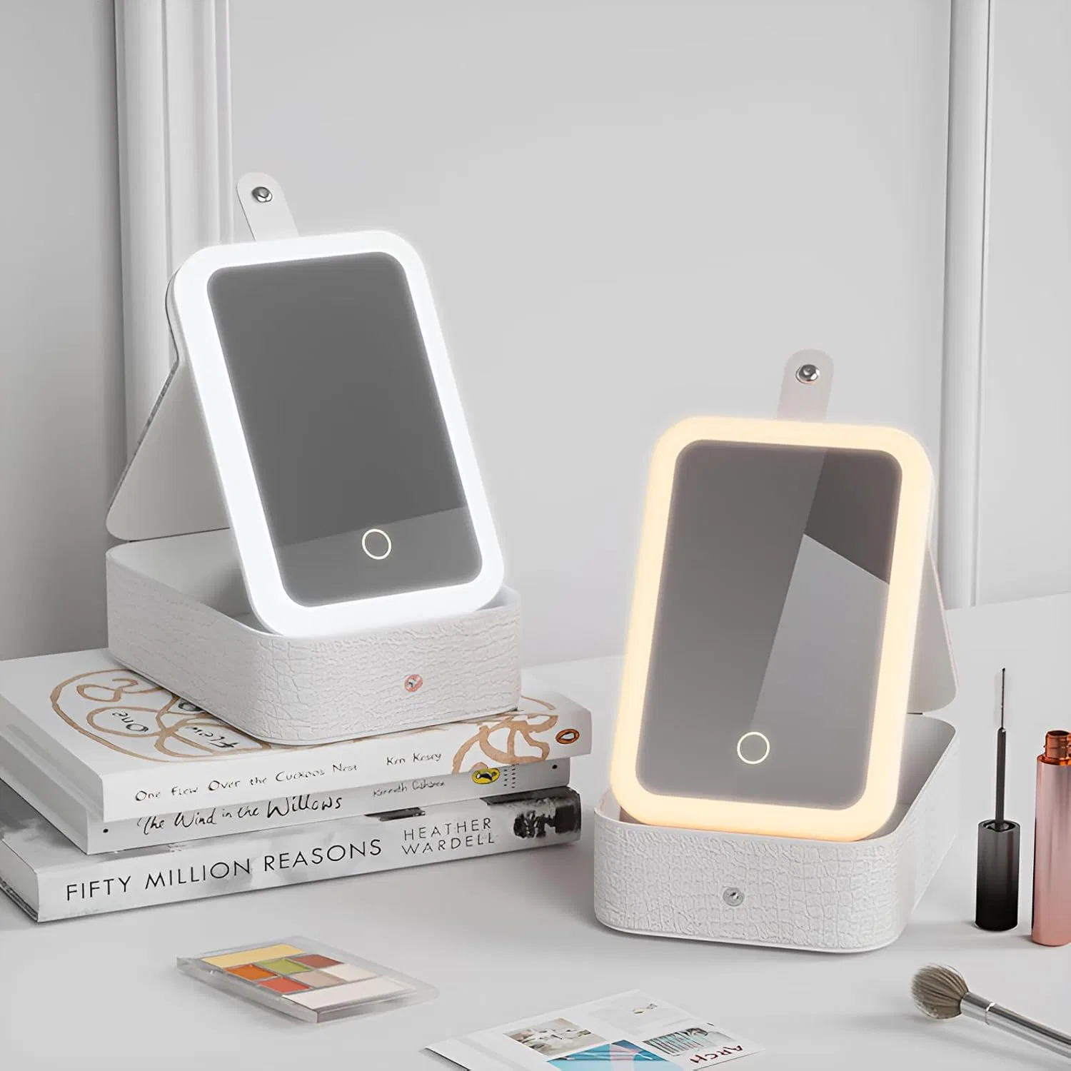 Косметичка с LED-подсветкой Yizibuur 2 в 1 с отделениями — фото 2