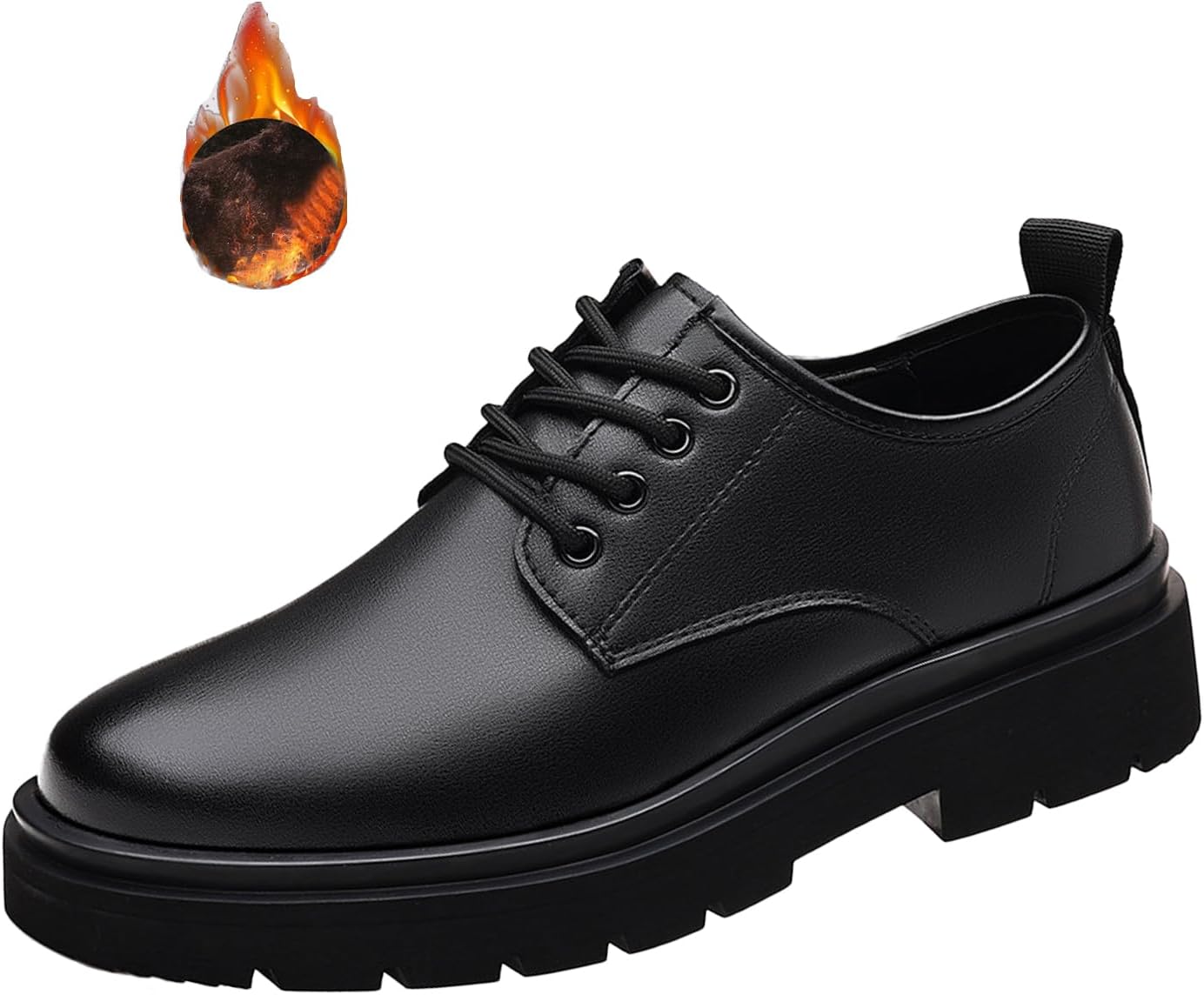 

Мужские кожаные туфли ENJGU Oxfords с толстой низкой подошвой, классические модельные с шнуровкой, бизнес-формальные дерби для смокинга, модные повседневные туфли-слипоны с круглым носком, противоскользящие, свадебные дерби Oxfords, черный