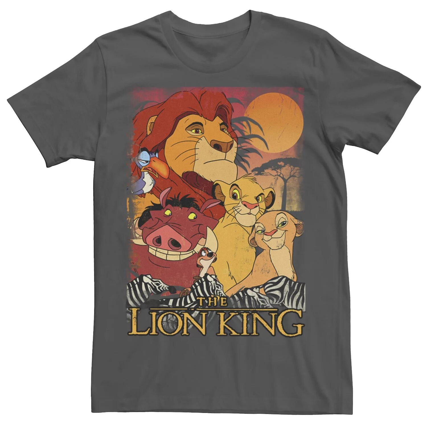 

Мужская футболка с плакатом «Король Лев» Happy Group Shot Disney