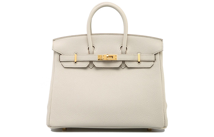 

Сумка Birkin из кожи TOGO, Кожаная сумка Birkin для женщин 8L Beton Glacier White HERMES