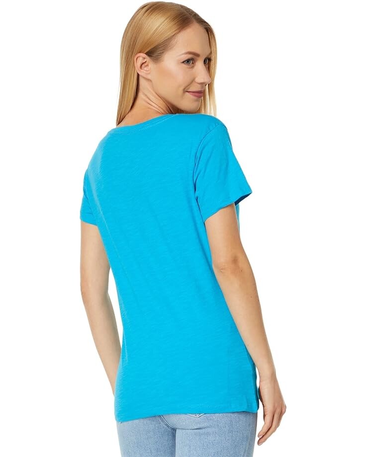 

Футболка U.S. POLO ASSN. Scoop Neck Solid T-Shirt, цвет Downtown Blue