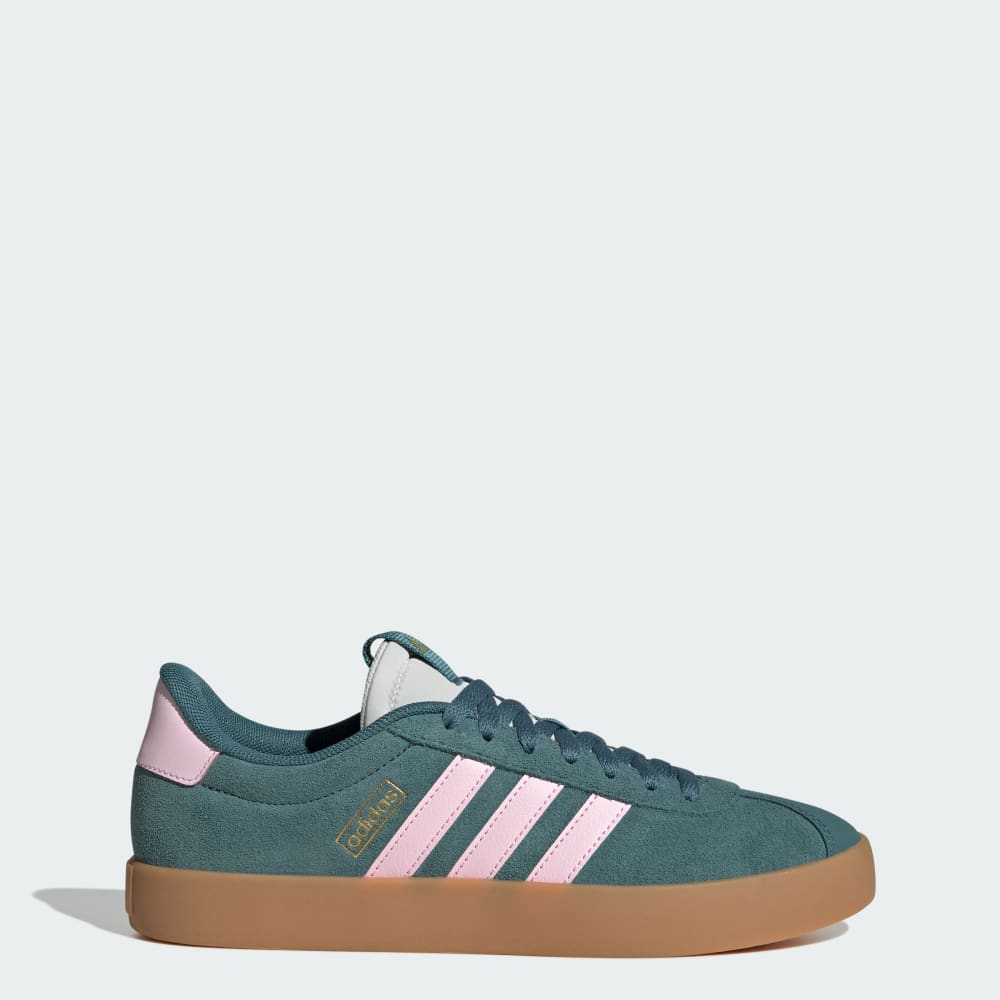 Кроссовки Adidas VL Court 3.0 Shoes, цвет Preloved Teal/Clear Pink/Gold Metallic