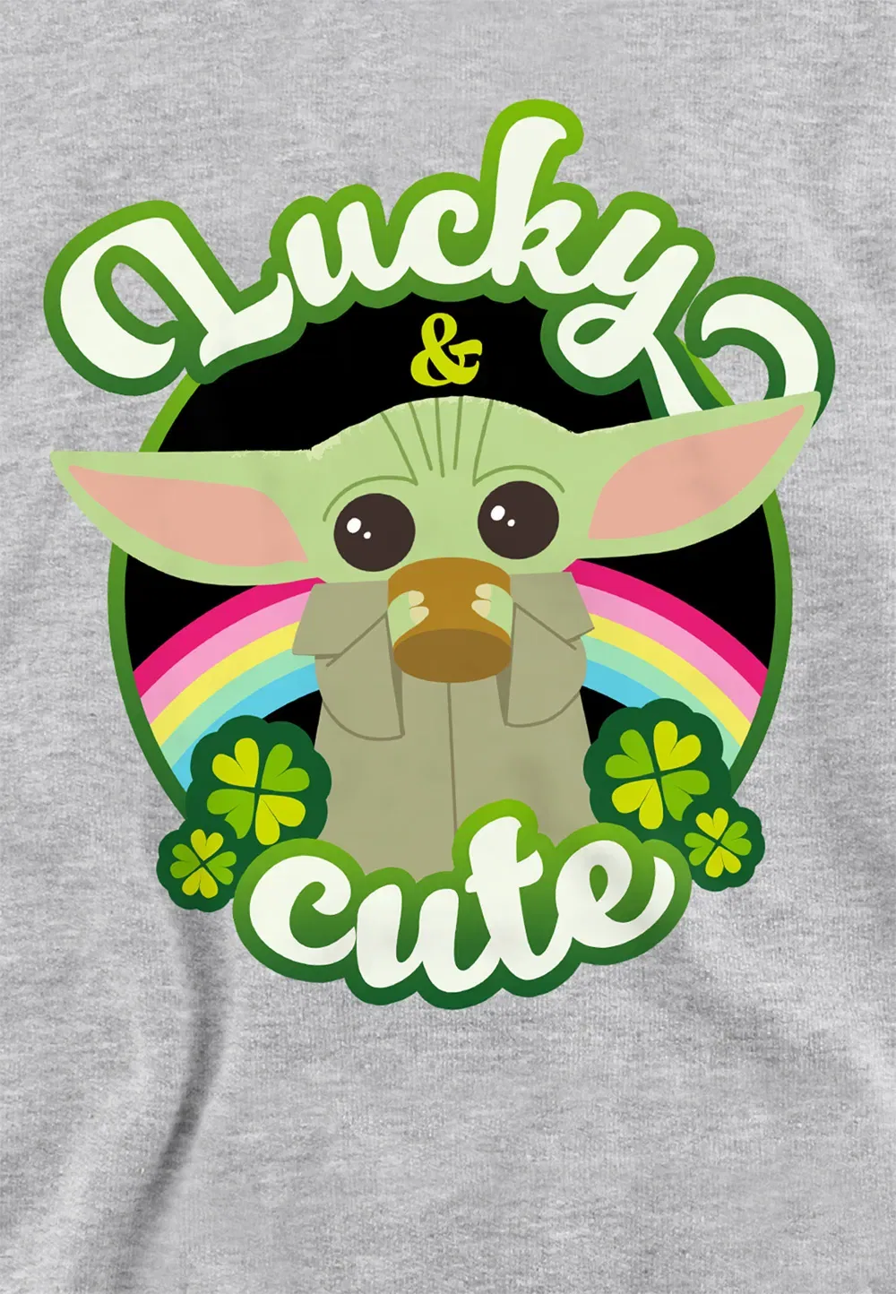 Детская худи Star Wars Grogu Lucky, Disney, серый — фото 2