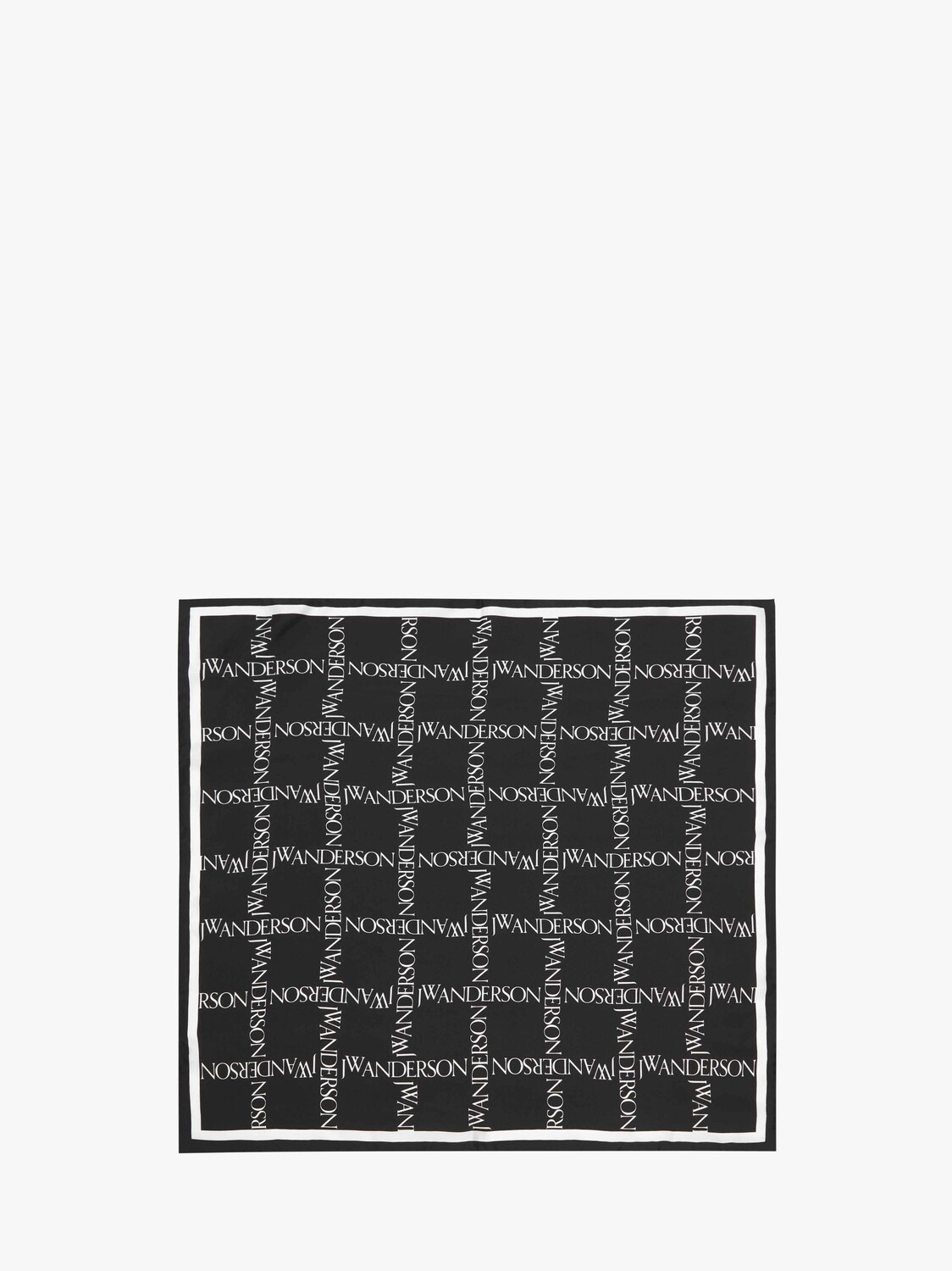 

Шелковый платок с логотипом JW Anderson, белый