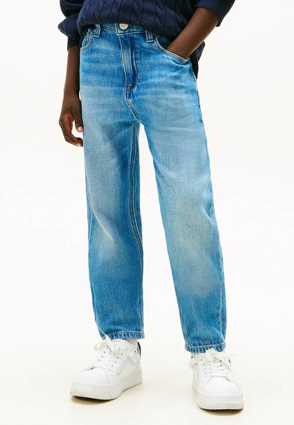 Винтажные джинсы-скейтеры зауженного кроя Tommy Hilfiger, Denim Mid Blue — фото 2