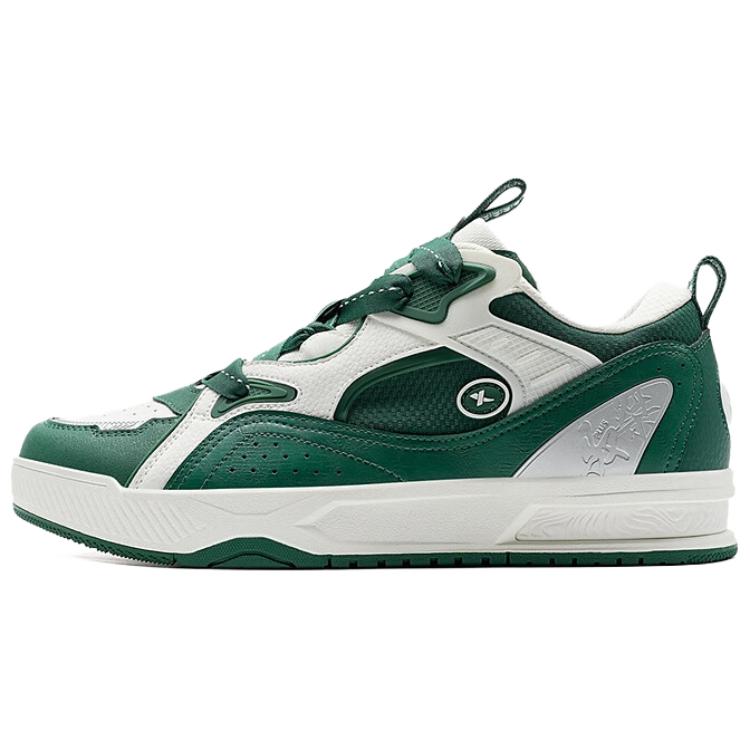 

XTEP Низкие кроссовки для скейтбординга Master Of The Beast с противоскользящим и износостойким покрытием, мужские, зеленые, белые