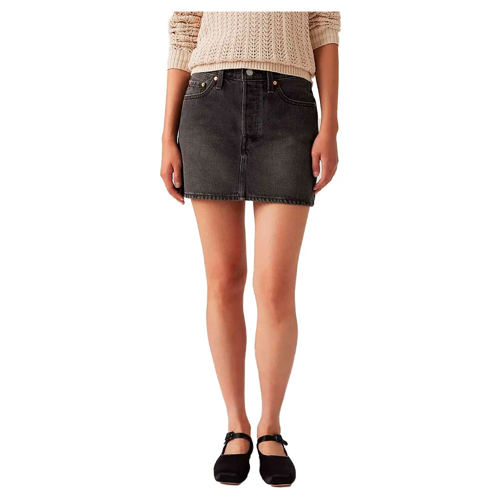 

Юбка Levi's Icon denim skirt, черный