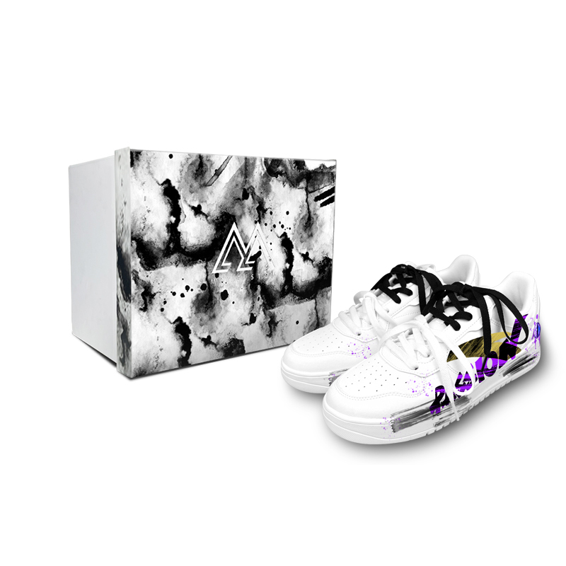 

Удобные, износостойкие низкие скейтбордистские кроссовки унисекс с хорошей амортизацией Anta, черный белый