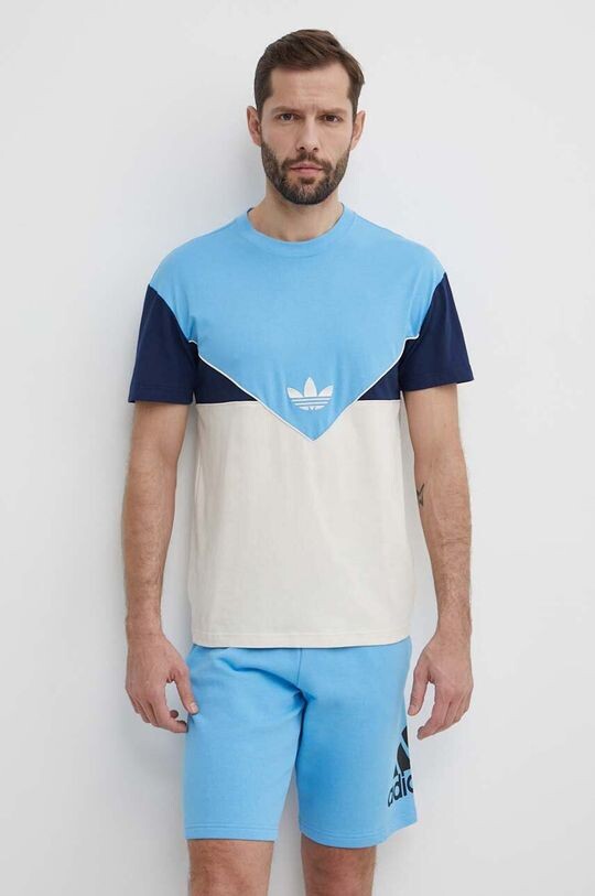 

Хлопковая футболка adidas Originals, синий