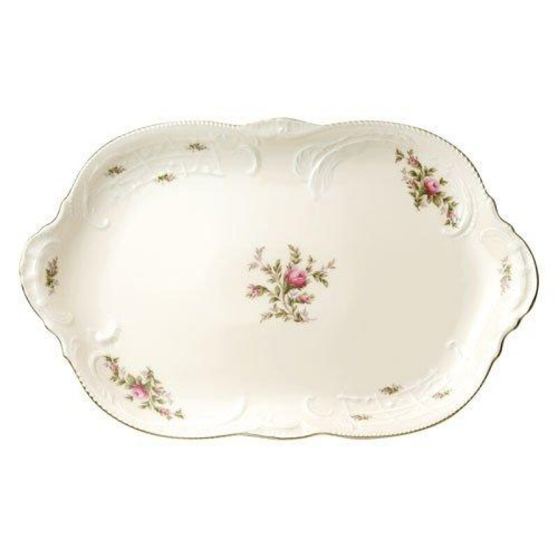 

Сан-Суси, слоновая кость, роза, новая тарелка 38 см Rosenthal, красочный