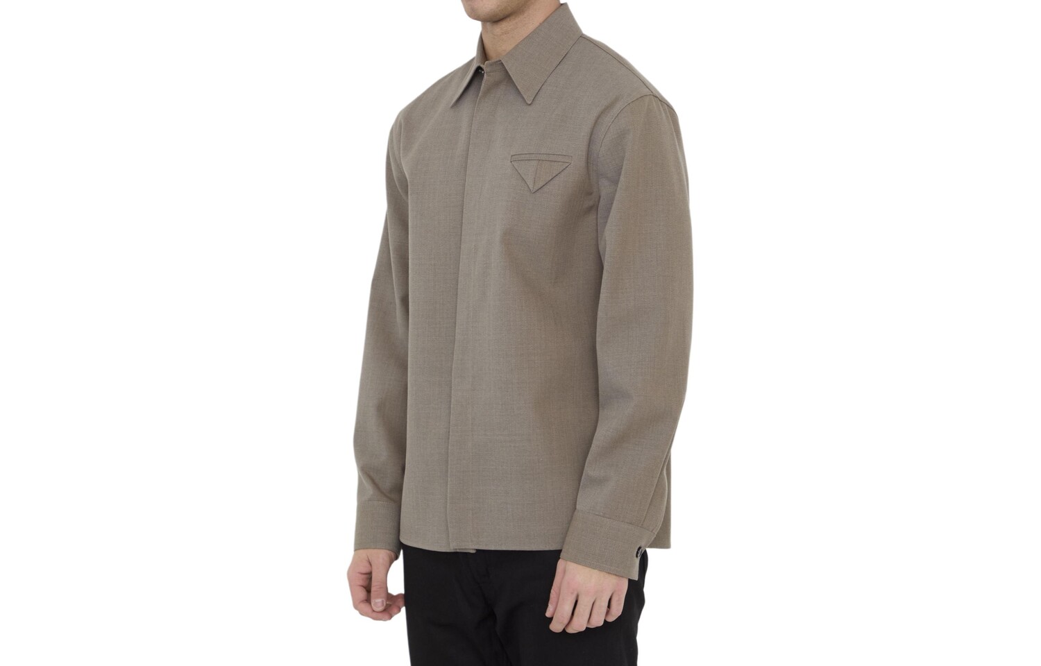 

Рубашка мужская светло-коричневая Bottega Veneta, коричневый
