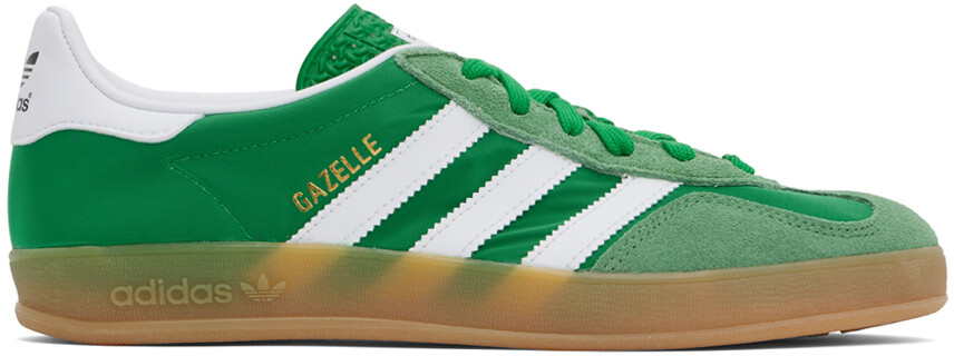 

Кроссовки Gazelle для дома зеленого и белого цвета Adidas Originals
