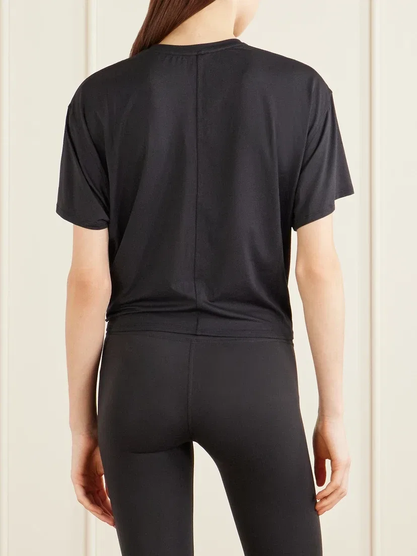 Футболка из джерси All Sport с узлом lululemon, черный — фото 3
