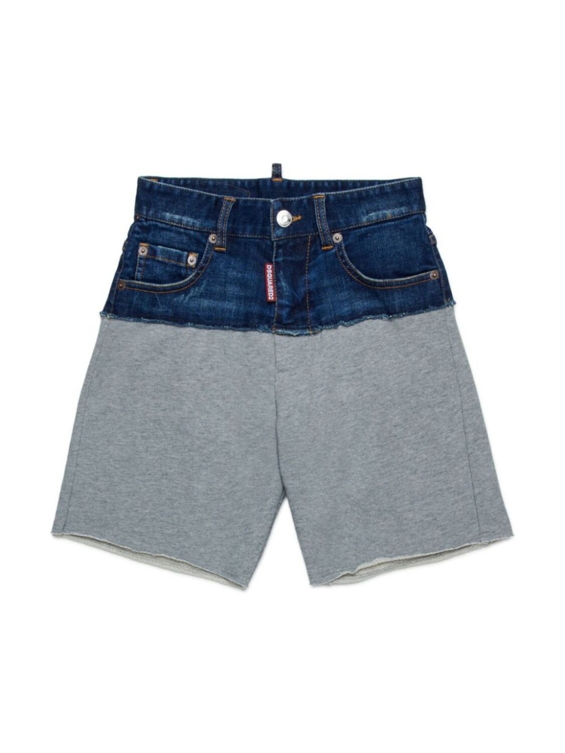 

DSQUARED2 KIDS шорты со вставками, серый