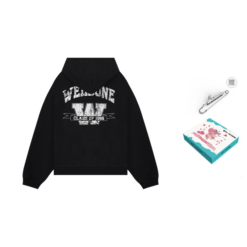 

Худи с логотипом на молнии WE11DONE, box