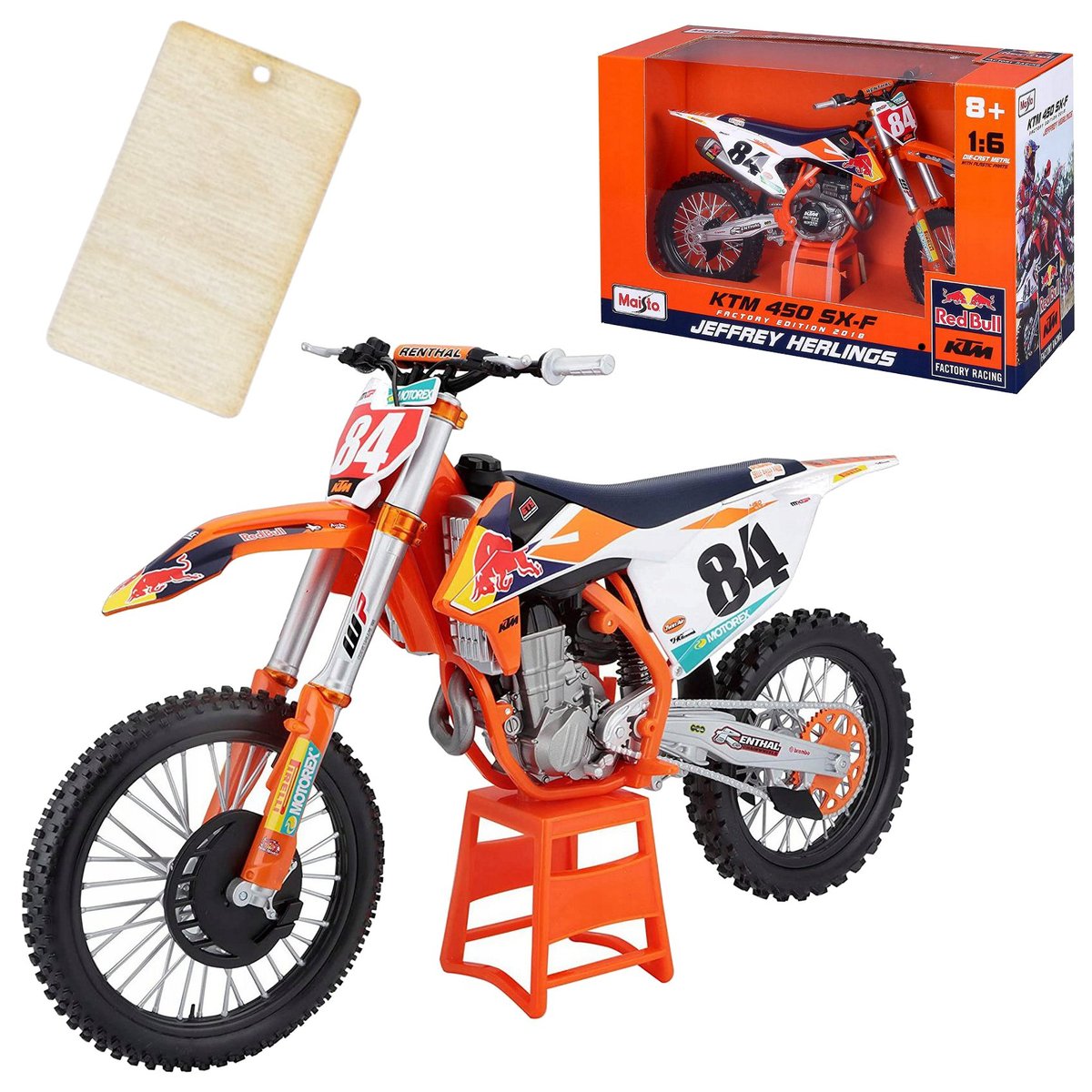 

Ktm 450 Sx-F Cross Red Bull Модель Maisto В Масштабе 1:6 | Подарочный Кулон