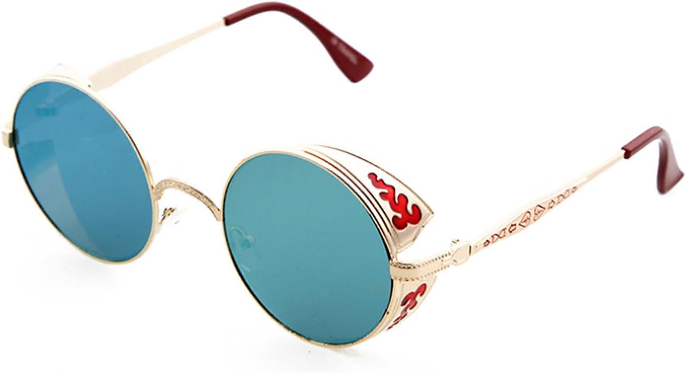 

Круглые поляризованные солнцезащитные очки в стиле стимпанк для женщин, винтажная металлическая оправа, зеркальные линзы, солнцезащитные очки для мужчин в стиле ретро WNCKSQ, C10