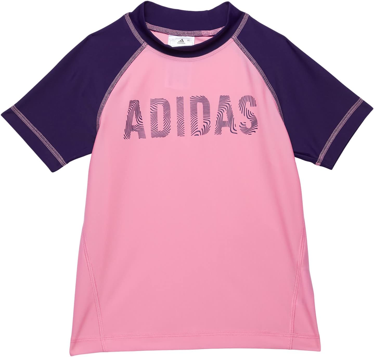 

Купальник adidas Kids Rashguard Short Sleeve, цвет Bliss Pink/Dark Purple