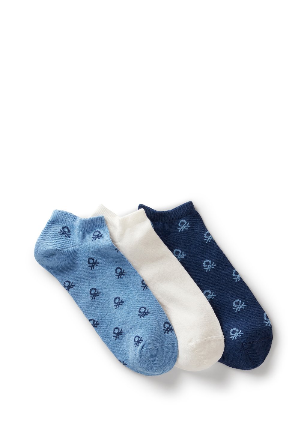 

Носки THREE PAIRS OF STRETCH BLEND United Colors of Benetton, синий