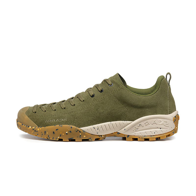 

SCARPA Моджто экологичная коллекция из замши Моджто нескользящие износостойкие низкие уличные кроссовки унисекс тёмный зелёный кузнечик, цвет Dark Grasshopper Green