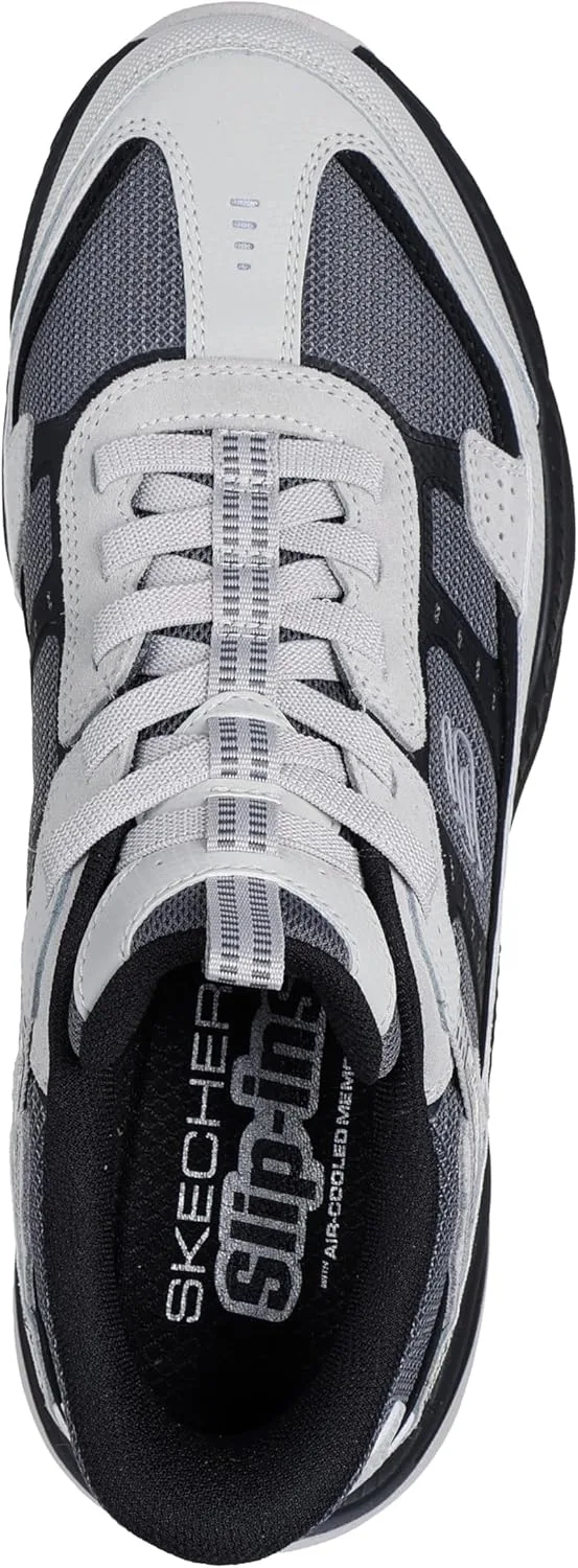 Мужские слипоны Skechers Vigor, черный/серый — фото 3