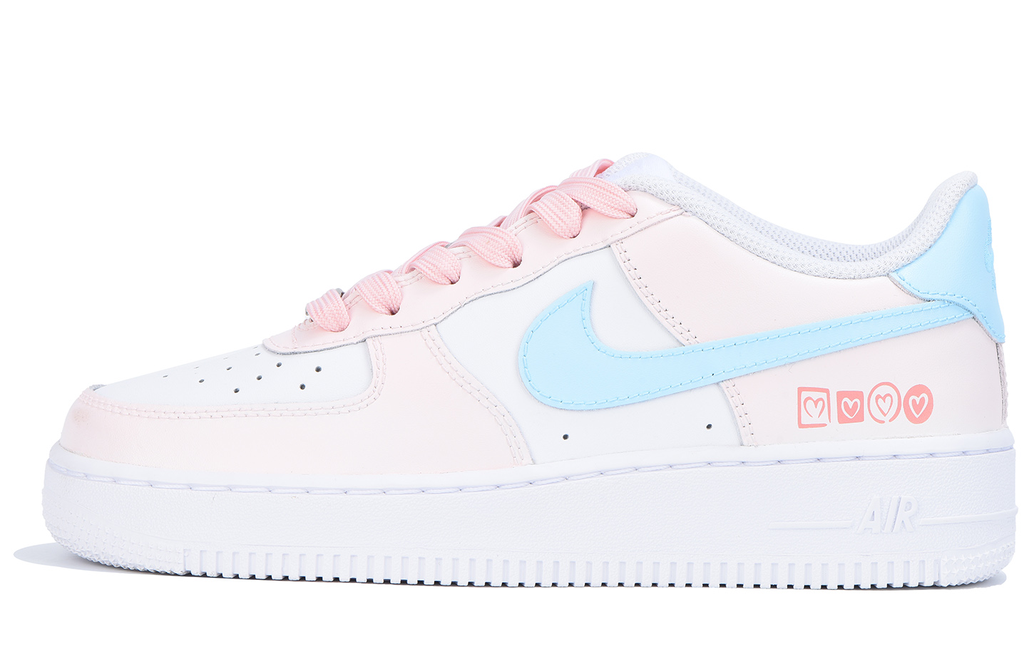 

Детские скейтерские кроссовки Air Force 1 для школьников Nike, розовый