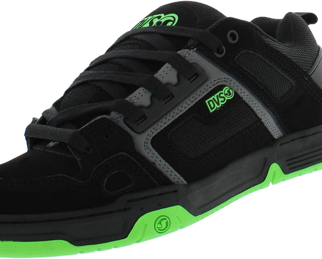 Мужские кроссовки для скейтбординга DVS Comanche, цвет Black Charcoal Lime — фото 3
