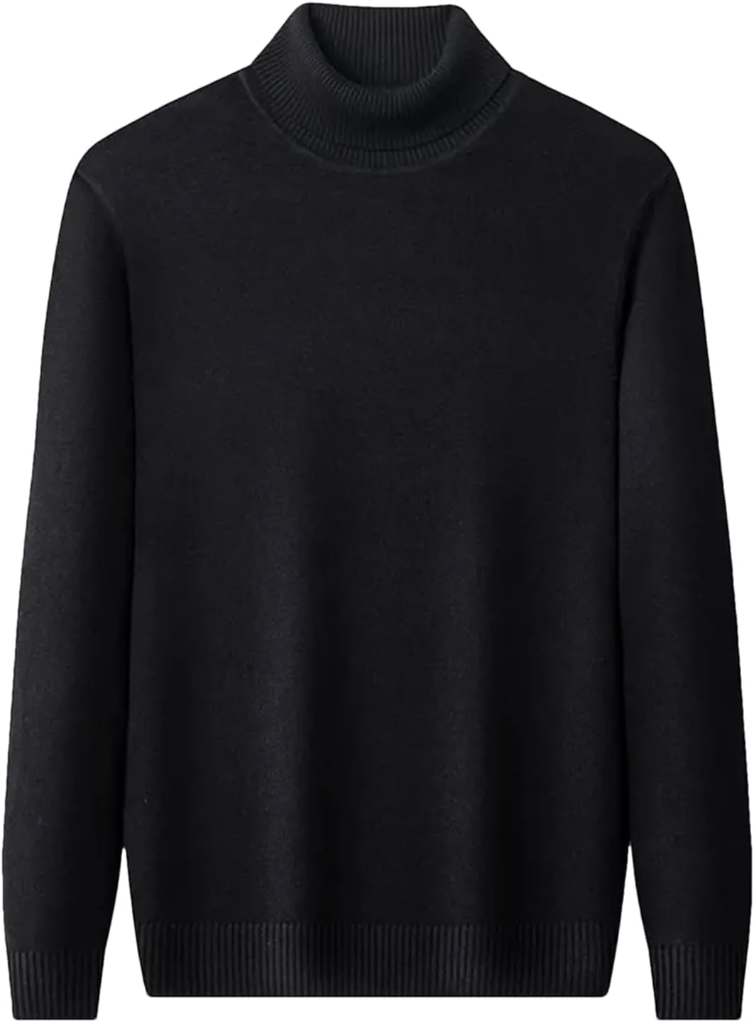 

Мужской свитер-водолазка вязаный с длинным рукавом, зимний, утепленный, приталенный SaoBiiu