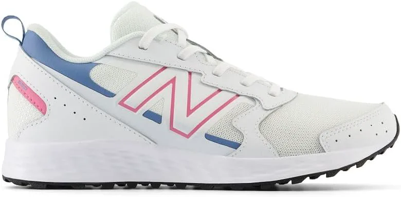 

Кроссовки для бега New Balance Kids Fresh Foam 650 V1 на шнуровке, белый/розовый/синий