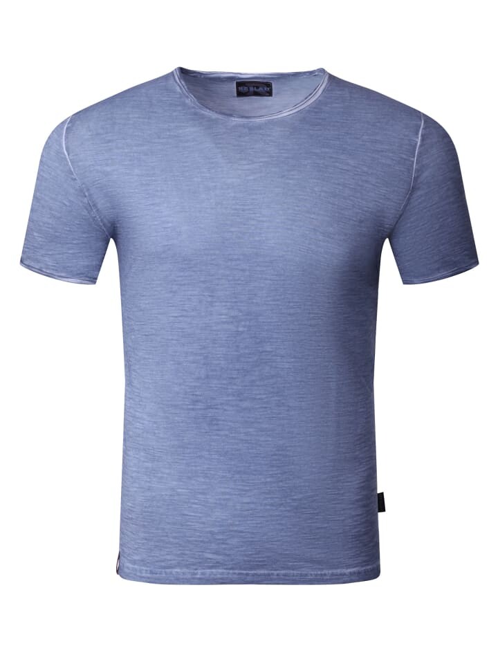 

Футболка RESLAD T-Shirt basic Verwaschen Rundhals, цвет indigo-blau