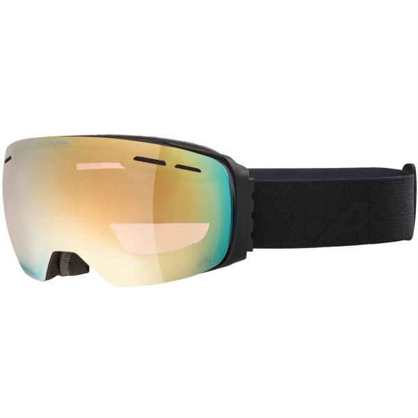 

Горнолыжные очки Alpina Granby QV, матово-черный/золото