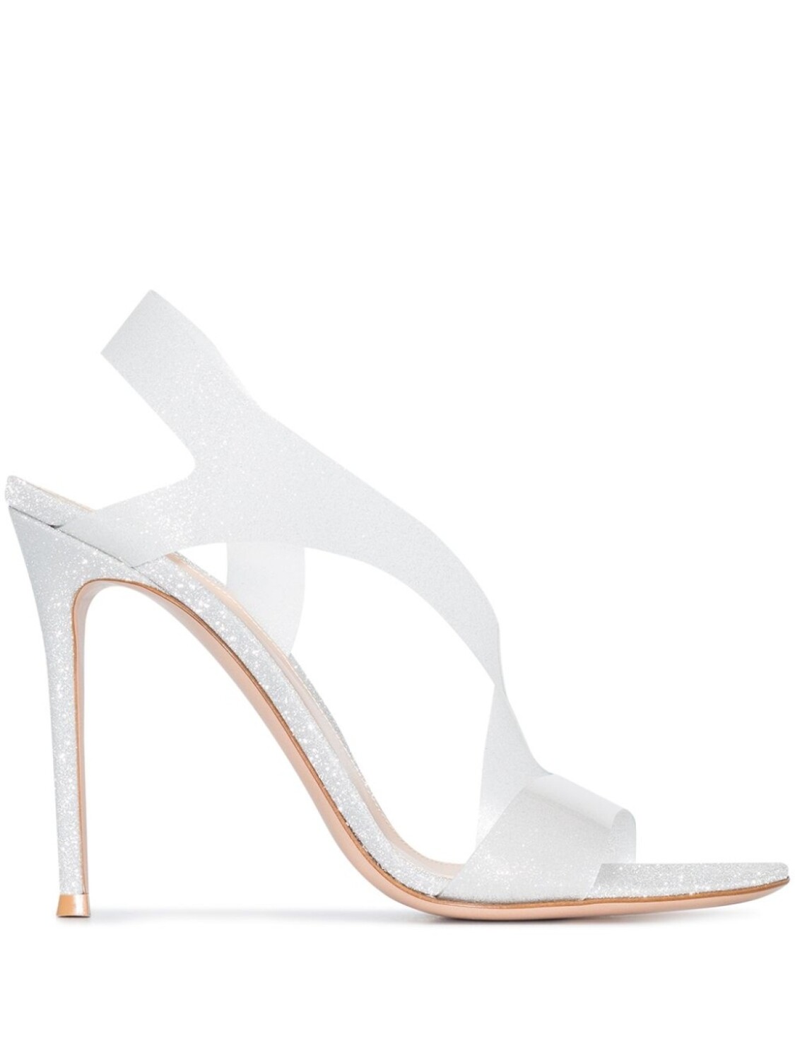 

Gianvito Rossi босоножки Metropolis 105, серебристый