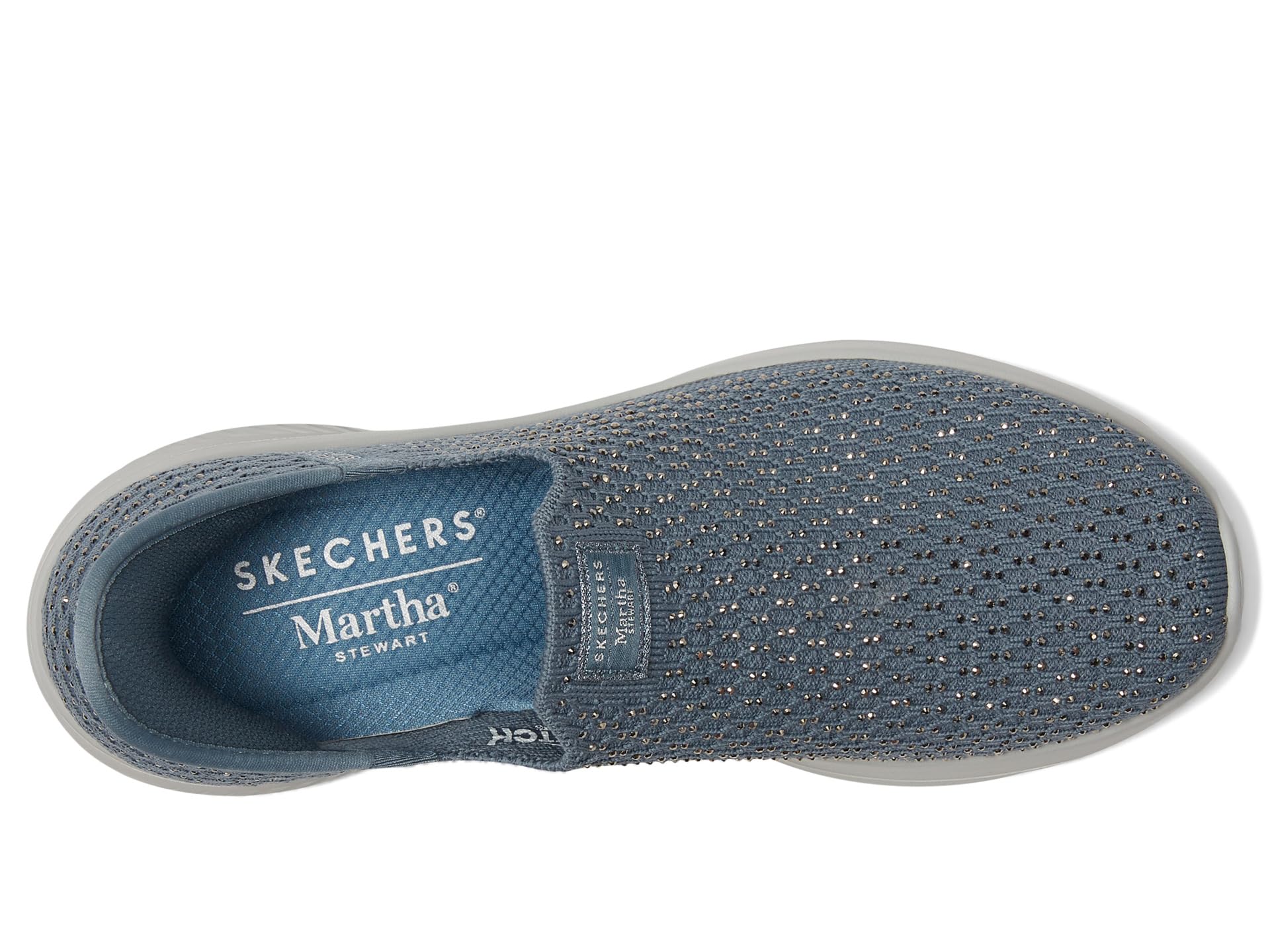 Кроссовки SKECHERS Martha Stewart Ultra Flex 3.0 - Dazzling Hands Free Slip-Ins, Slate — фото 2