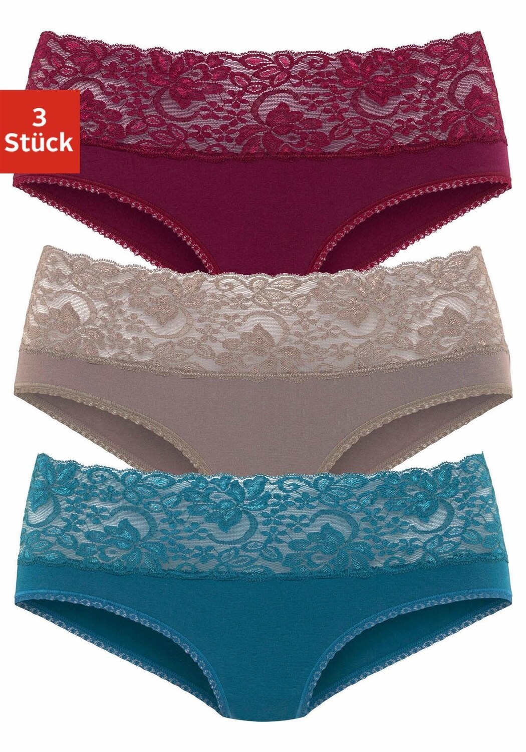 

Трусы Vivance, цвет taupe, petrol, bordeaux