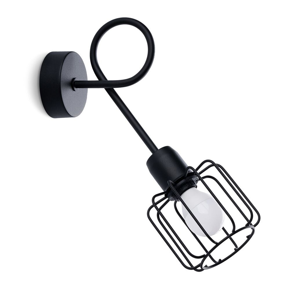 

Настенный светильник BELUCI 1S черный 1xE14 40W сталь 30x28x15см Sollux Lighting