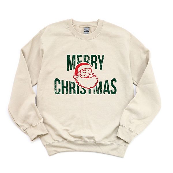 

Свитшот женский Merry Christmas Arched Glitter Santa Simply Sage Market, Dust, Зеленый, Свитшот женский Merry Christmas Arched Glitter Santa Simply Sage Market, Dust