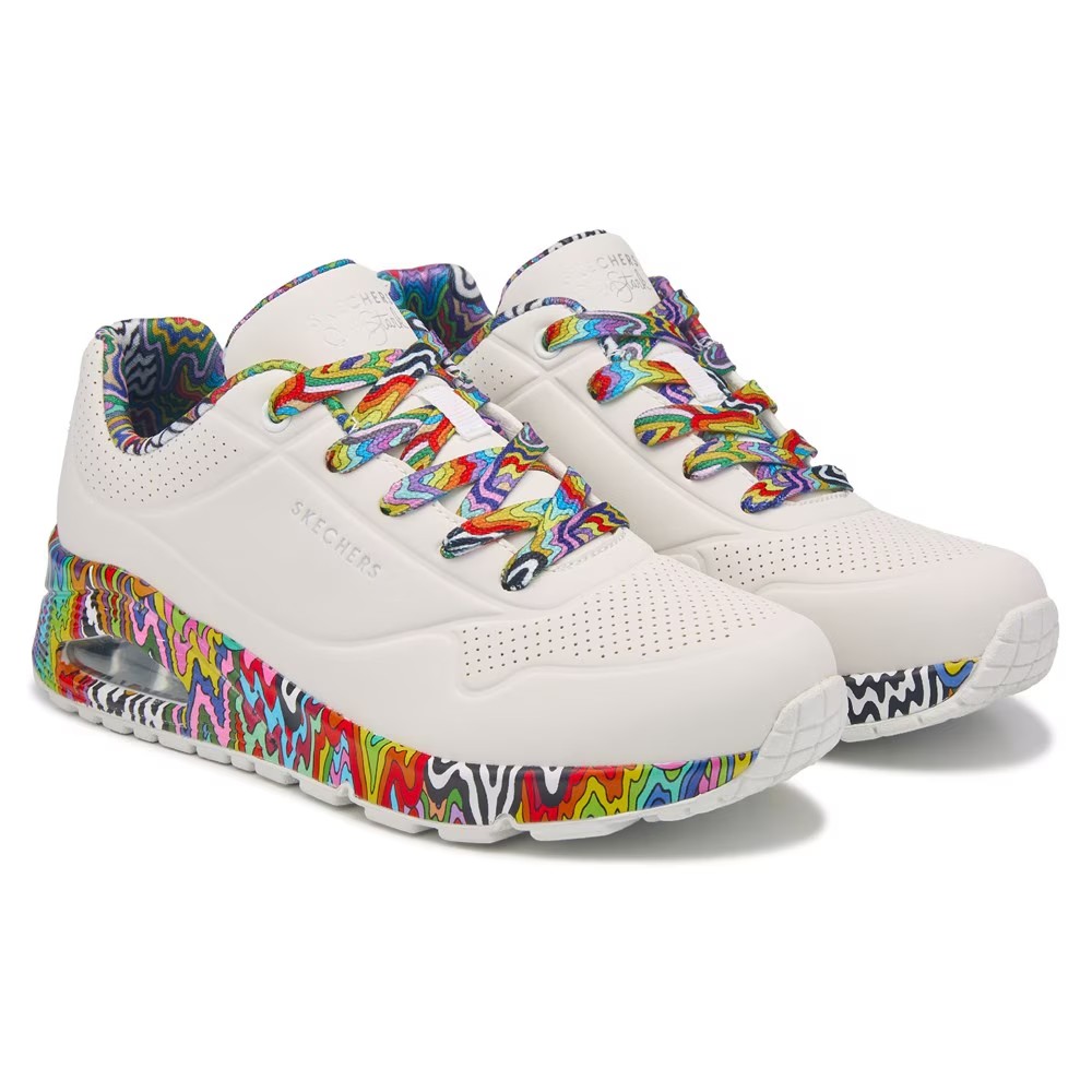 Мини-Кеды Jen Stark Street Uno Skechers, белый — фото 2