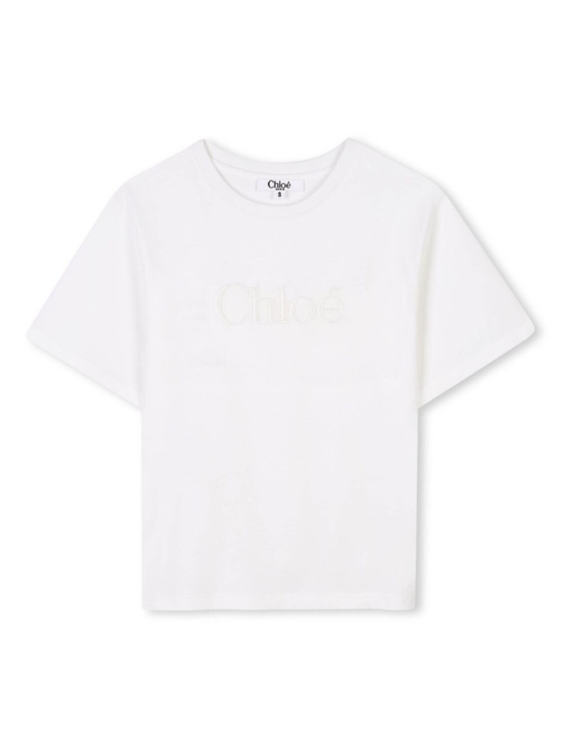

Футболка из органического хлопка Chloé Kids, белый