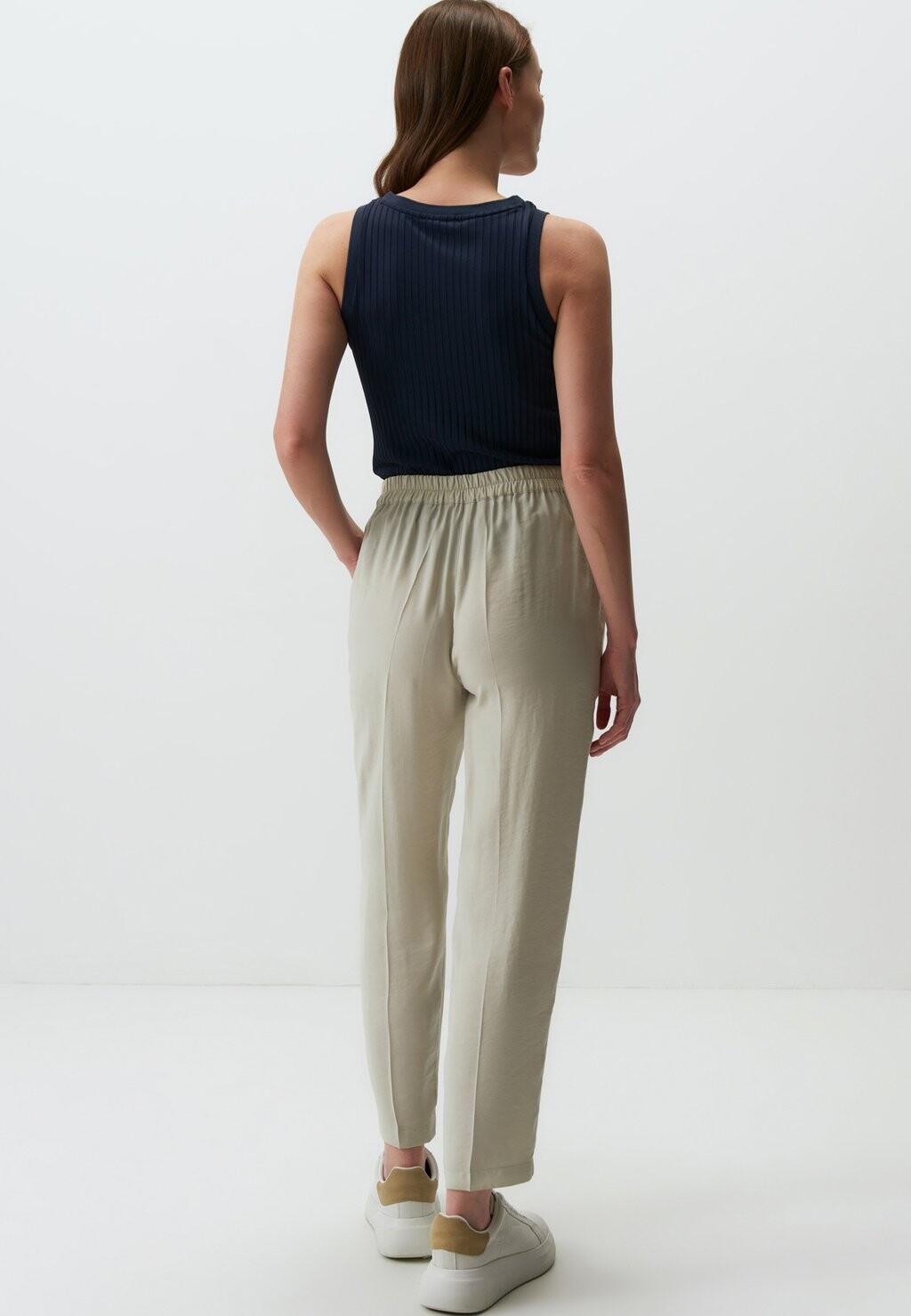 

Тканевые брюки HIGH WAIST ELASTIC WAIST Jimmy Key, бежевый
