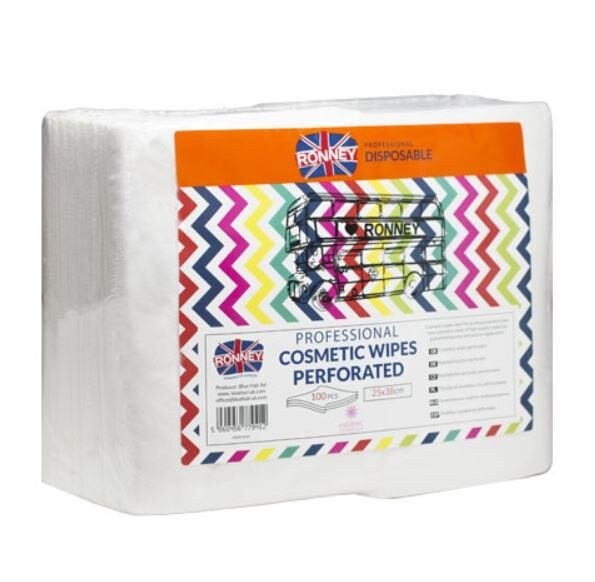 

RONNEY - WIPES Салфетки косметические ПЕРФОРИРОВАННЫЕ (25смх38см) 100 шт