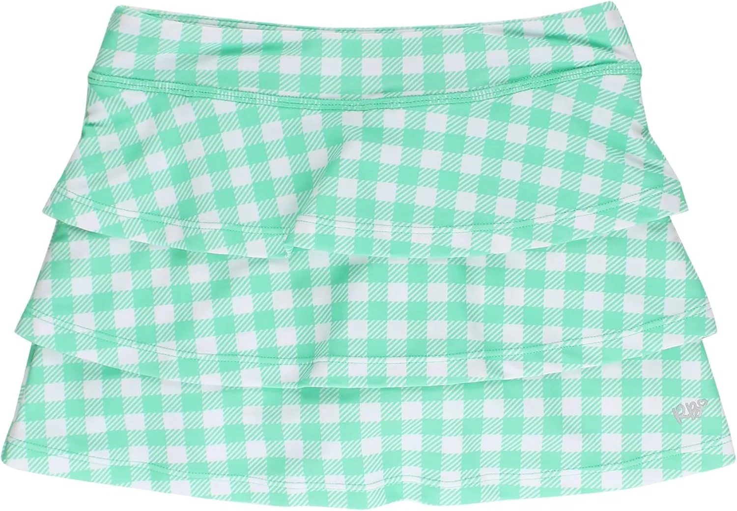 Спортивная юбка-шорты для девочек RuffleButts, Spring Bud Gingham