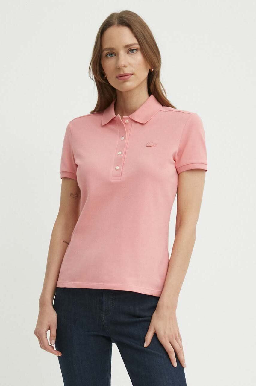 

Поло Лакоста Lacoste, розовый