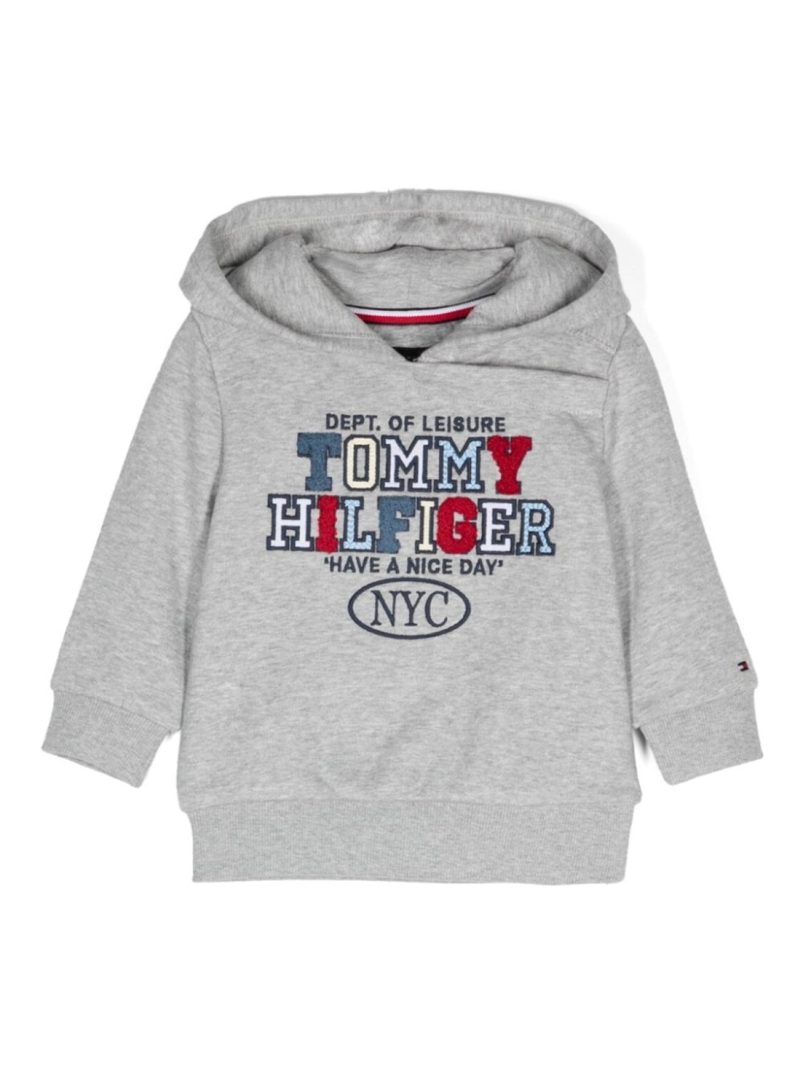 

Худи с вышитым логотипом Tommy Hilfiger Junior, серый