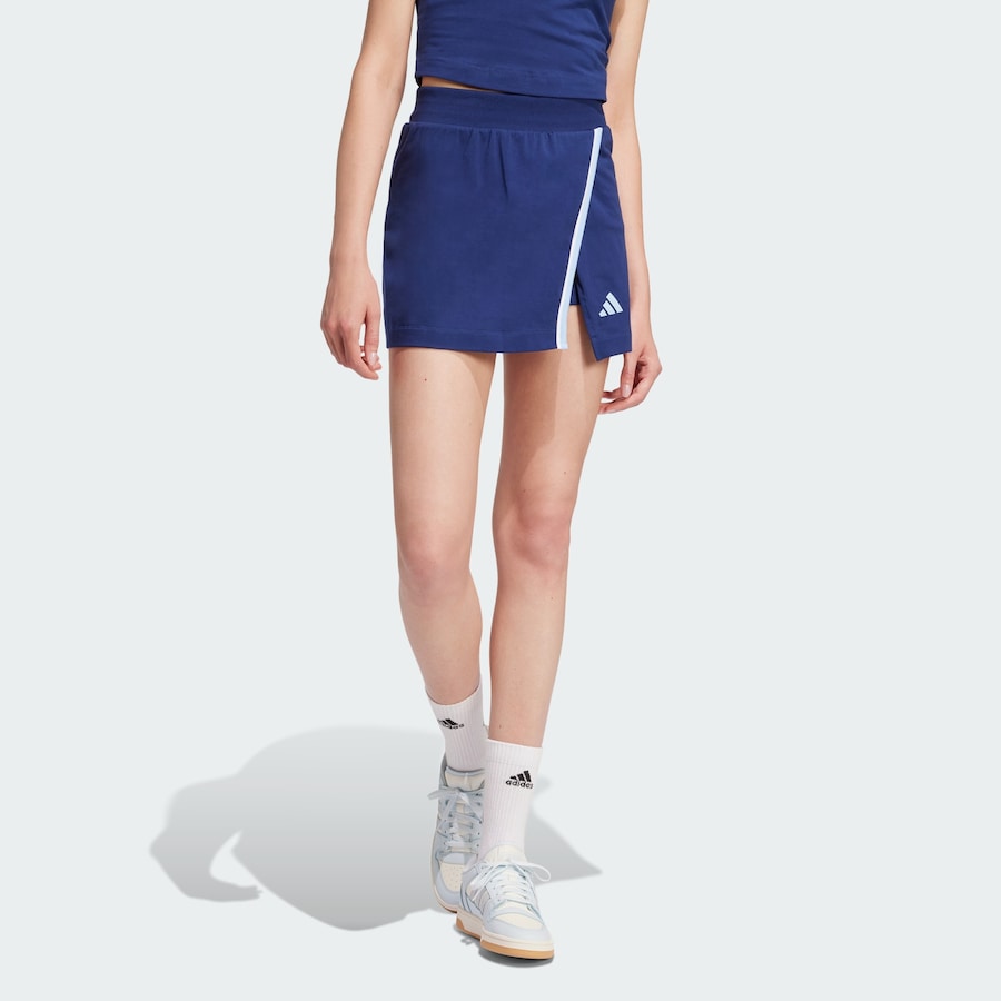 Облегающая спортивная юбка-шорты ADIDAS SPORTSWEAR Essentials Color-Pop, светло-синий/темно-синий — фото 2