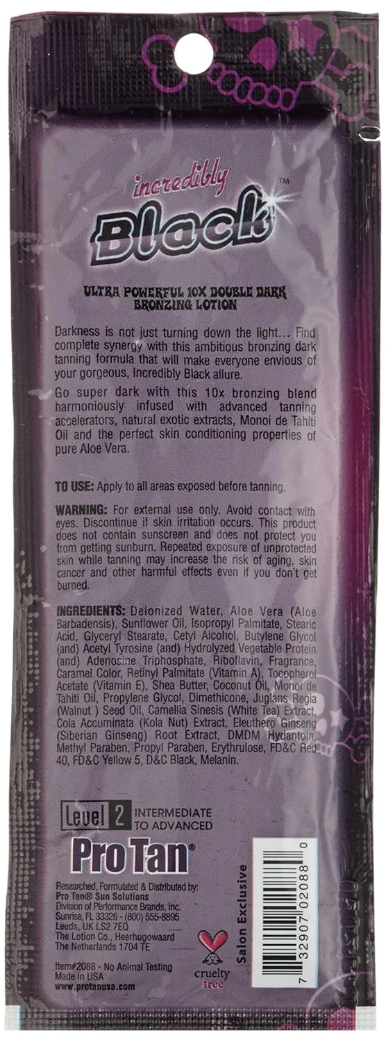 Лосьон для загара Pro Tan Incredibly Black Ultra Powerful 10X Double Dark Bronzing, 22 мл Pro Tan — фото 3