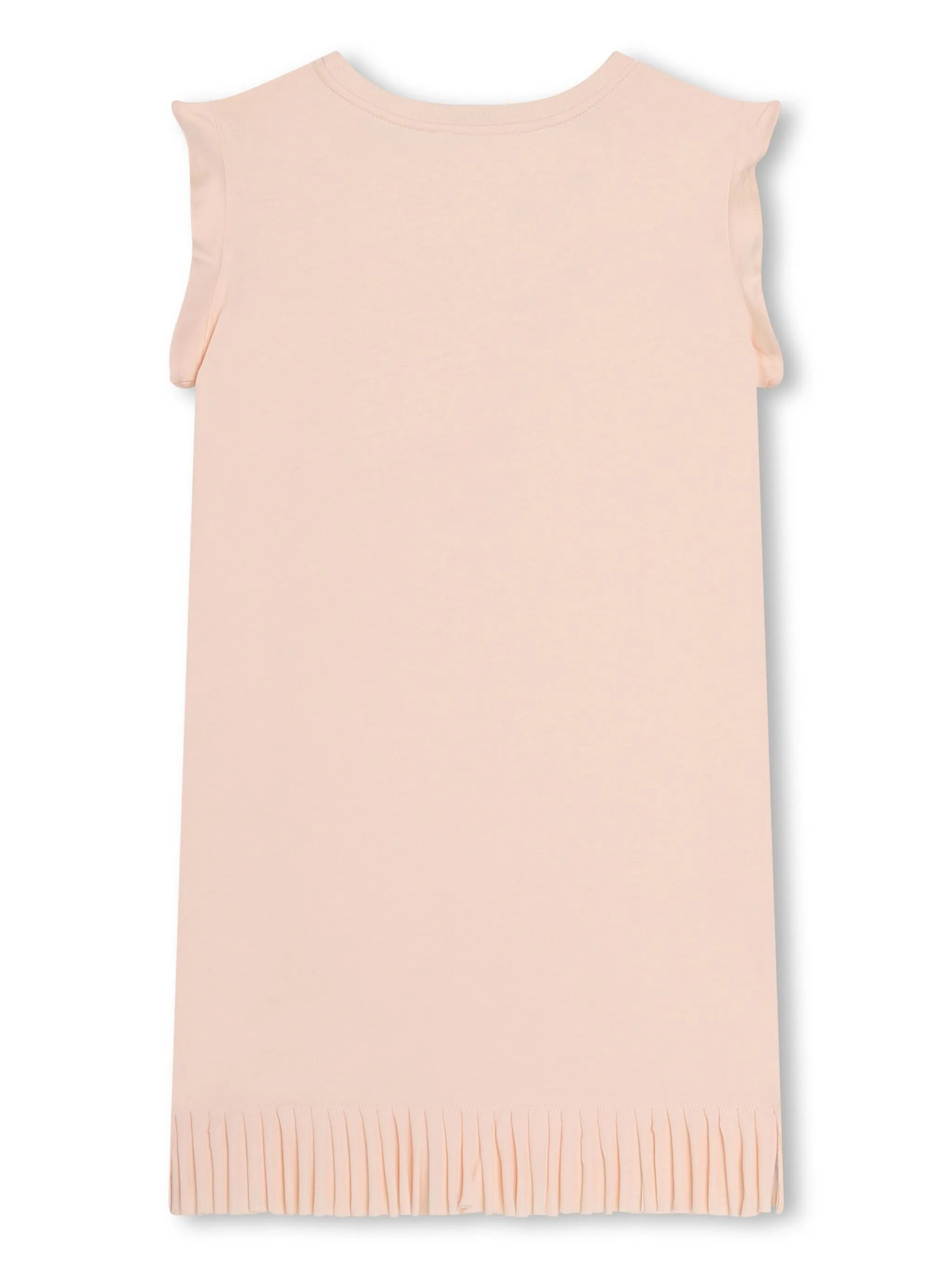 Платье с принтом и бахромой Chloé Kids, розовый — фото 2