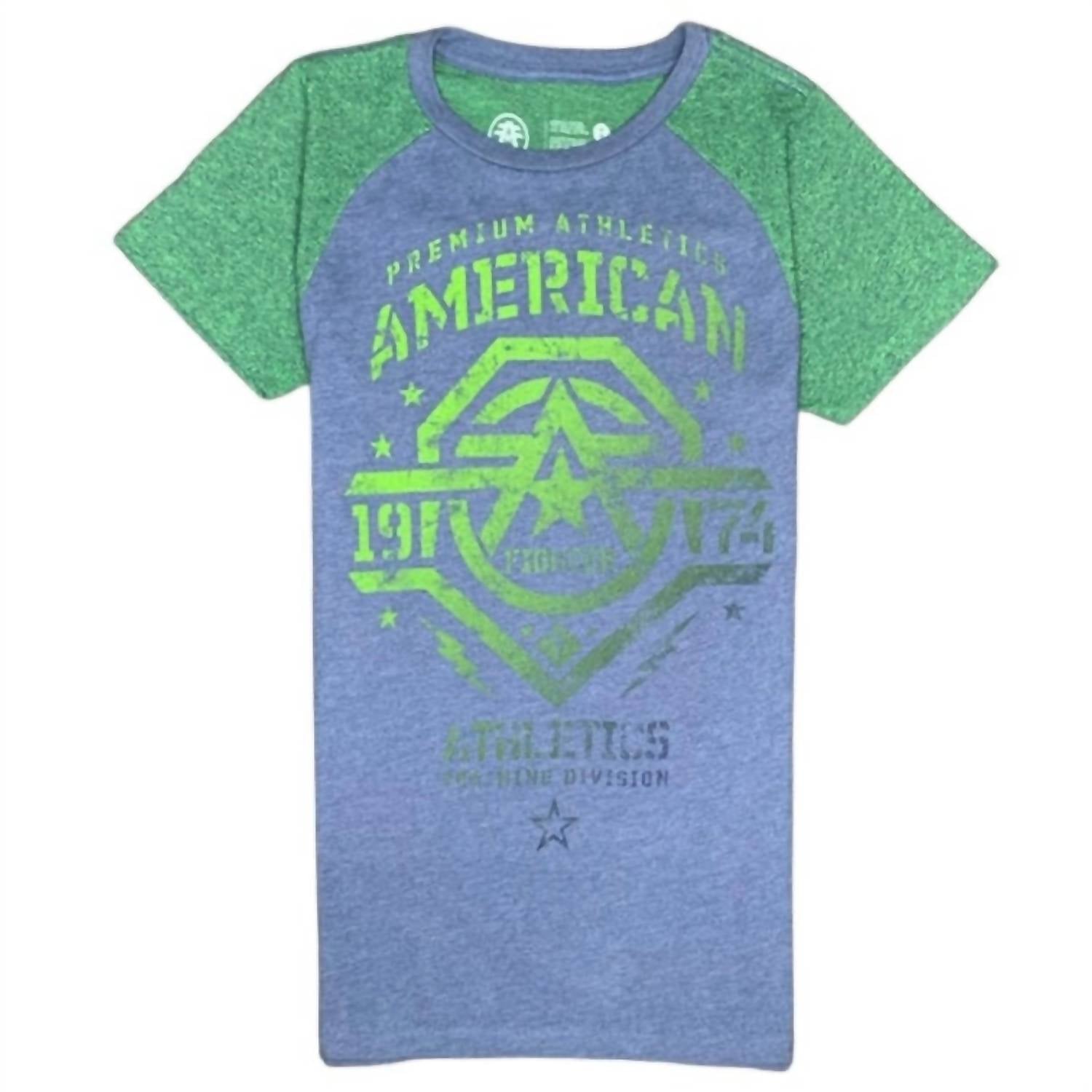

Футболка мужская New Mexico в цвете Cadet Blue American Fighter